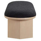 Banc en tissu bouclé