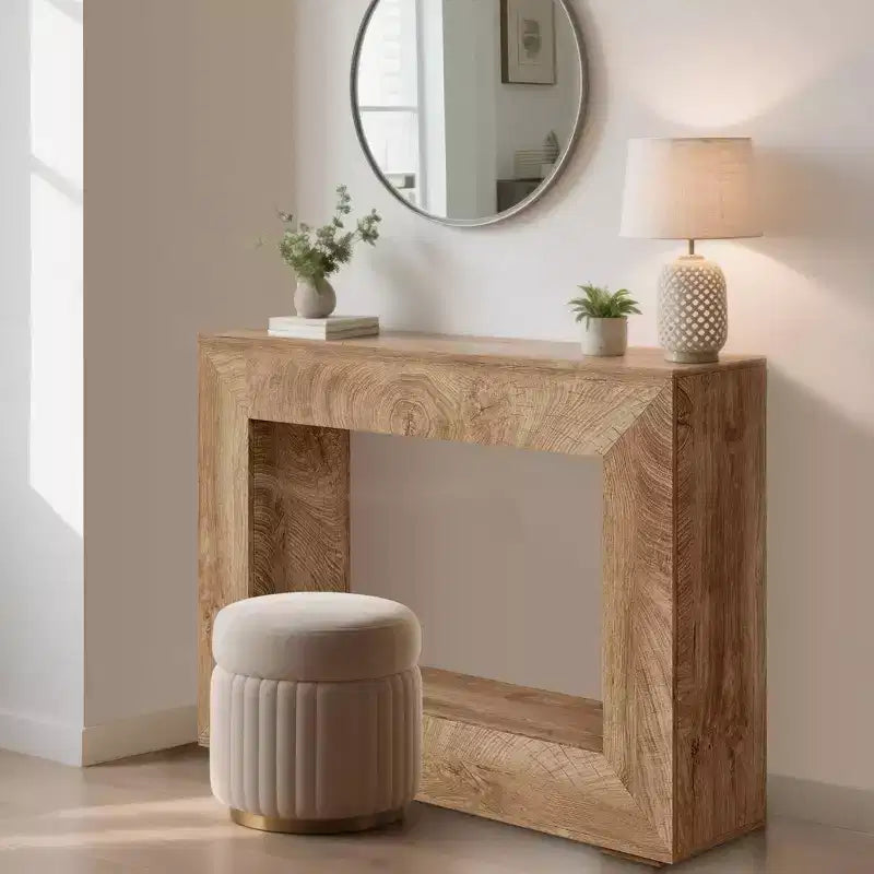 Console de ferme de 47 po - Table de canapé longue pour salon, couloir, entrée, design rectangulaire rustique
