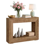 Console de ferme de 47 po - Table de canapé longue pour salon, couloir, entrée, design rectangulaire rustique