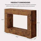 Console de ferme de 47 po - Table de canapé longue pour salon, couloir, entrée, design rectangulaire rustique
