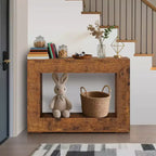Console de ferme de 47 po - Table de canapé longue pour salon, couloir, entrée, design rectangulaire rustique