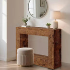Console de ferme de 47 po - Table de canapé longue pour salon, couloir, entrée, design rectangulaire rustique