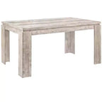 Table à manger rectangulaire moderne de 60" pour 4 à 6 personnes, pour bureau et salle à manger