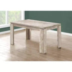 Table à manger rectangulaire moderne de 60" pour 4 à 6 personnes, pour bureau et salle à manger