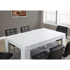 Table à manger rectangulaire moderne de 60" pour 4 à 6 personnes, pour bureau et salle à manger