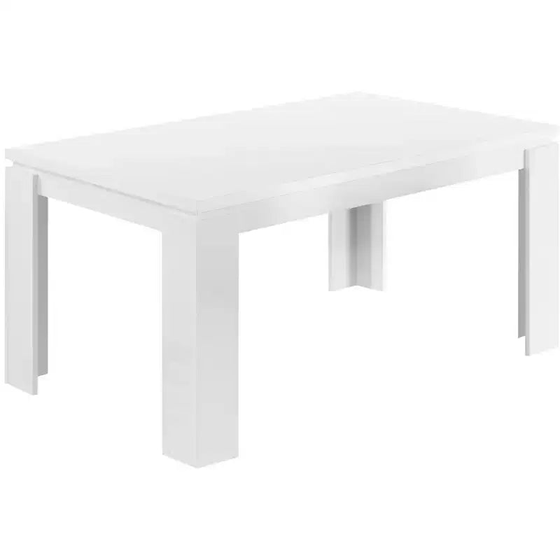 Table à manger rectangulaire moderne de 60" pour 4 à 6 personnes, pour bureau et salle à manger