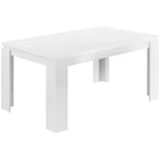 Table à manger rectangulaire moderne de 60" pour 4 à 6 personnes, pour bureau et salle à manger