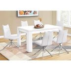 Table à manger rectangulaire moderne de 60" pour 4 à 6 personnes, pour bureau et salle à manger