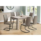 Okak 60 Rectangular Modern Dining Table Kitchen Table for 4-6 People for Office, Dining Room